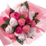 دسته گلي با استفاده از جوراب